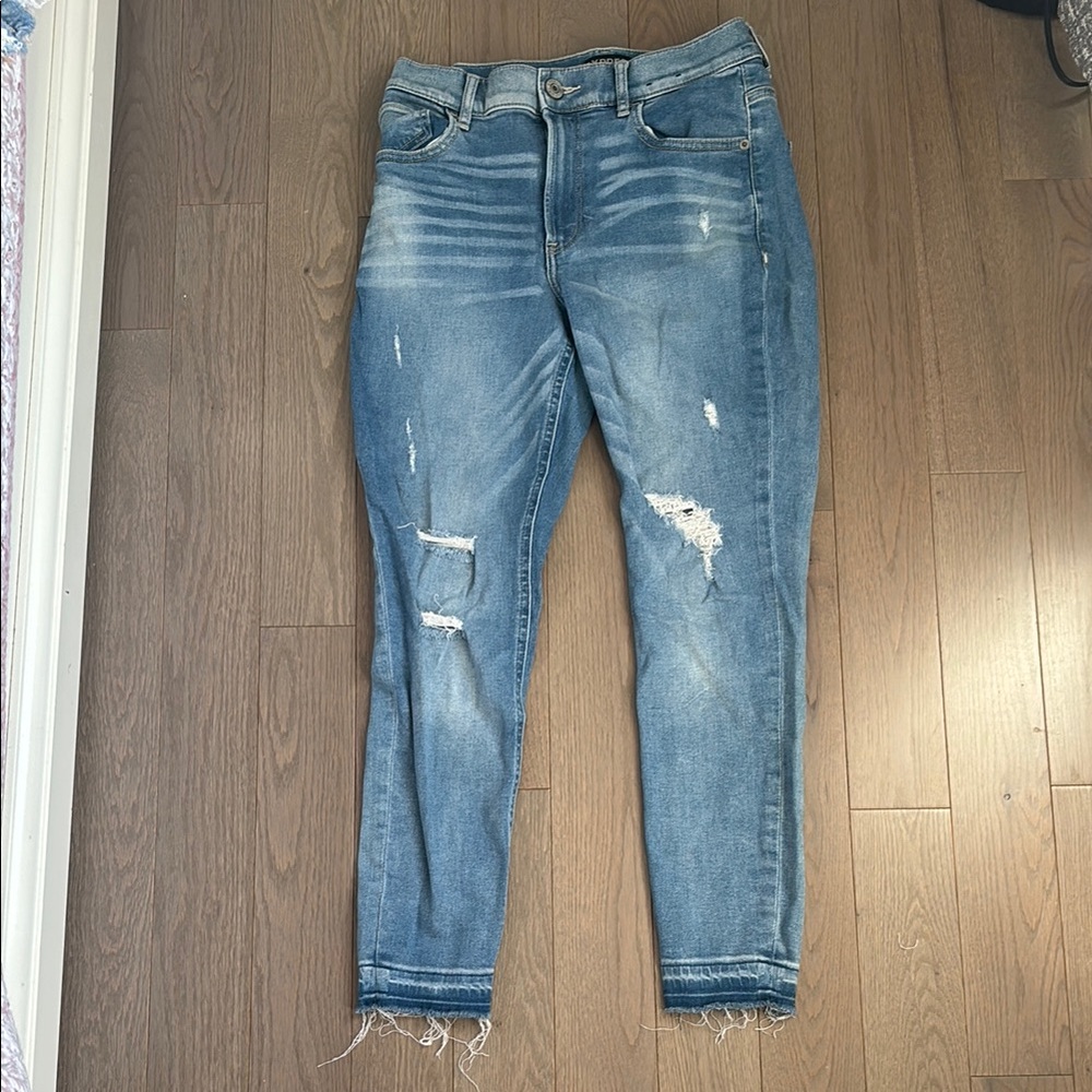 Express high rise skinny jeans